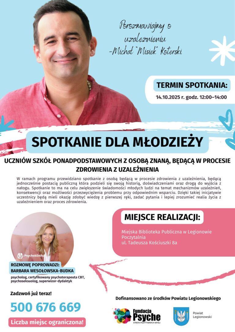 Read more about the article „Porozmawiajmy o uzależnieniach”